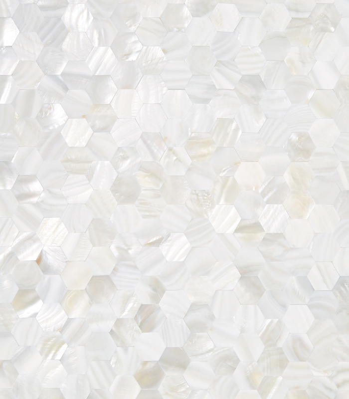 Bianco Hexagon Mother of Pearl