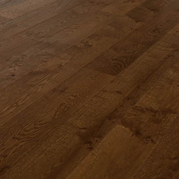 Castoro deep warm brown European oak engineered wood flooring