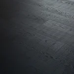Nero Segato jet black European oak engineered wood flooring