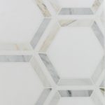 Sunrise Hex Bluette Natural Stone Mosaic