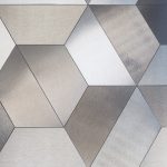 DVNE Aluminum Patterns Trapezio available at Ruben Sorhegui Tile Distributors Southwest Florida's largest tile, stone and mosaics distributor